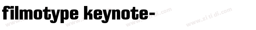 filmotype keynote字体转换
